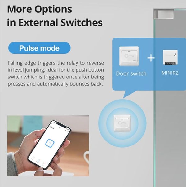 Sonoff MINIR2 Dual-Control WIFI Smart Switch DIY Small Modification Parts - Image 10