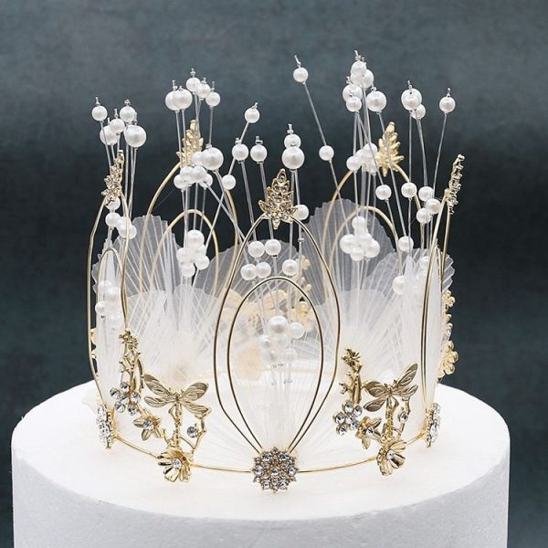 Fairy Dragonfly Fairy Cake Decoration Bridal Crown Baking Birthday Ornaments - Image 7