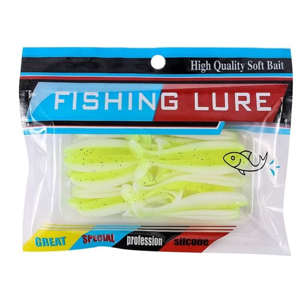 Simulated Fishing Lures Two-Color T-Tail Soft Lures Bionic Sea Fishing Lures, Colour: 6 - Image 3