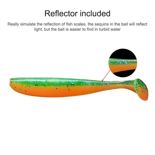 Simulated Fishing Lures Two-Color T-Tail Soft Lures Bionic Sea Fishing Lures, Colour: 6 - Image 4