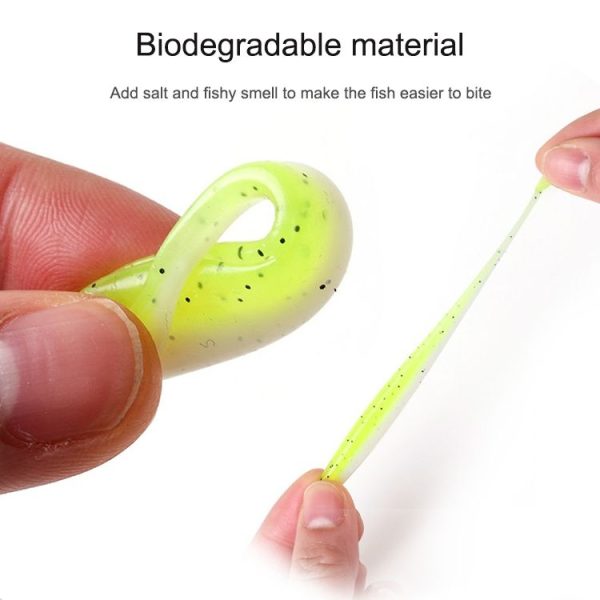Simulated Fishing Lures Two-Color T-Tail Soft Lures Bionic Sea Fishing Lures, Colour: 6 - Image 7