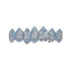 Halloween Vampire 8 Zircon Hip Hop Braces, Colour: Platinum Lower Teeth - Image 2