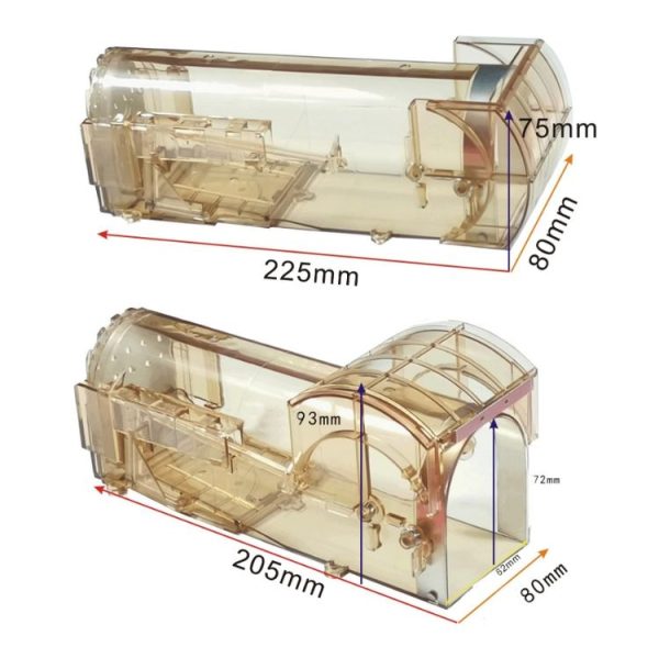 Short Cage Plastic Mousetrap Humane Cage For Catching Mice Alive (Green) - Image 3