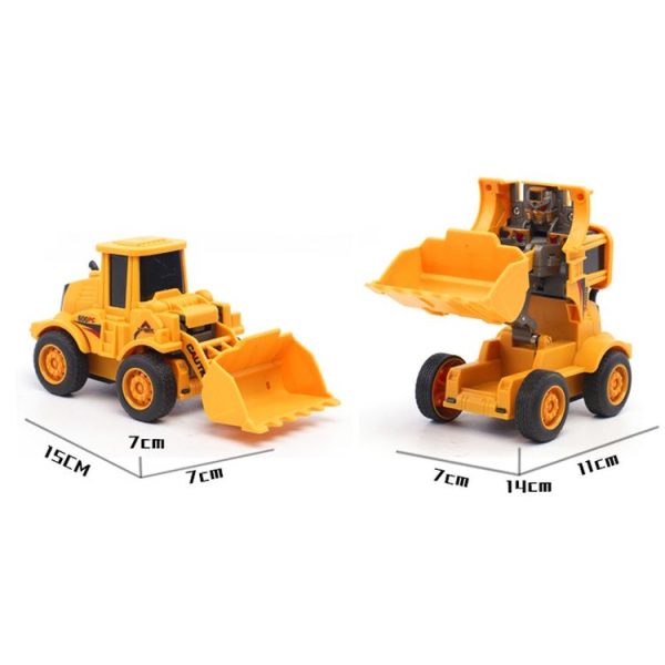 Children Educational Inertial Collision Deformation Engineering Vehicle Toy Model (Bulldozer) - Image 2
