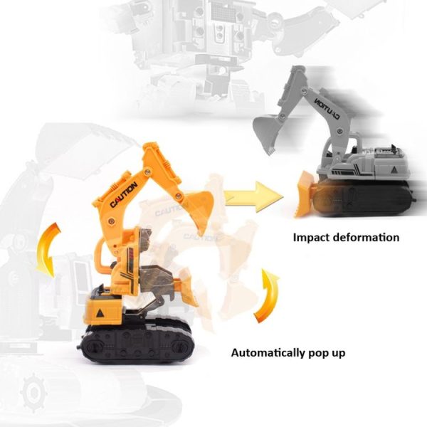 Children Educational Inertial Collision Deformation Engineering Vehicle Toy Model (Bulldozer) - Image 6