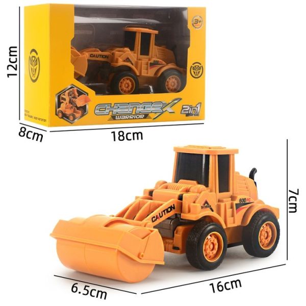 Children Educational Inertial Collision Deformation Engineering Vehicle Toy Model (Bulldozer) - Image 7