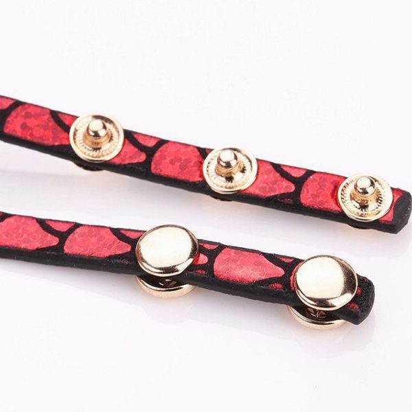 3 PCS Ladies Five-pointed Star Bright Leather Belt Quartz Watch Bracelet Watch (Blue) - Image 6