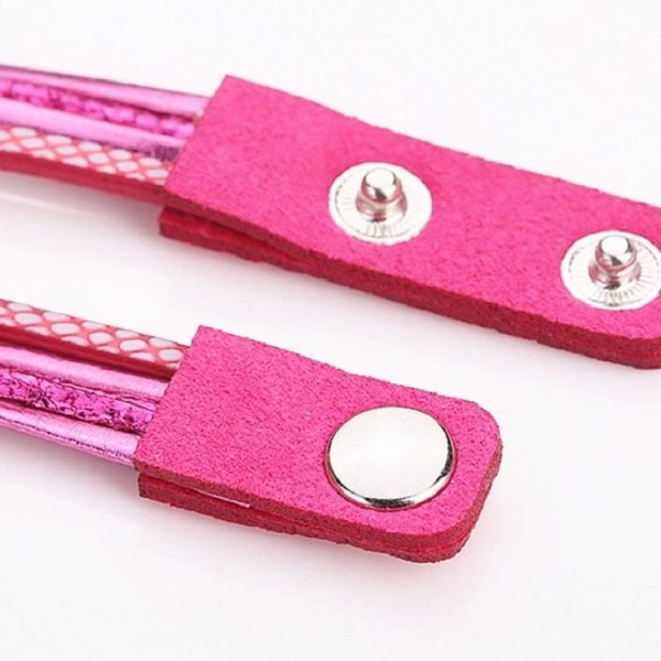 2 PCS Ladies Triangle Christmas Tree Shape PU Belt Quartz Watch Bracelet Watch (Blue) - Image 6
