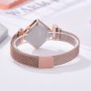 2 PCS Ladies Diamond Dial Quartz Watch, Colour: Rose Gold Green - Image 4