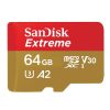 SanDisk U3 High-Speed Micro SD Card TF Card Memory Card for GoPro Sports Camera, Drone, Monitoring 64GB (A2), Colour: Gold Card