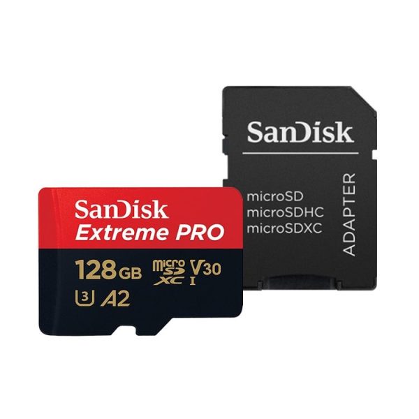 SanDisk U3 High-Speed Micro SD Card TF Card Memory Card for GoPro Sports Camera, Drone, Monitoring 128GB (A2), Colour: Black Card - Image 2