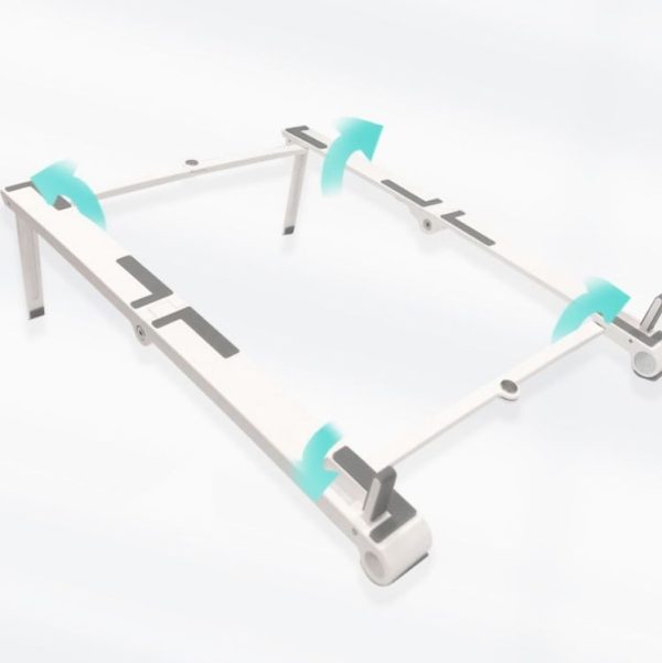 FA06S Notebook Multifunctional Desktop Stand Computer Cooling Portable Folding Stand (White) - Image 3