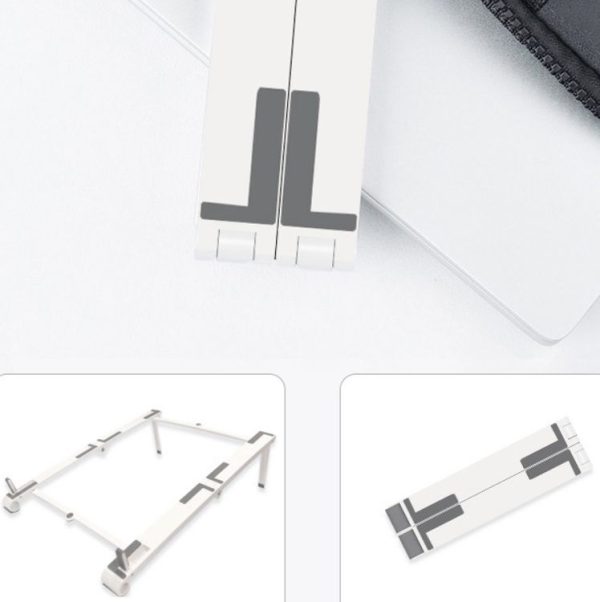 FA06S Notebook Multifunctional Desktop Stand Computer Cooling Portable Folding Stand (White) - Image 6
