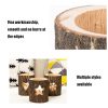 120211 Valentine Day Atmosphere Lamp Candle Holder Cafe Decoration Home Party Decoration Tea Wax Wooden Candle Cup (Five Stars) - Image 5