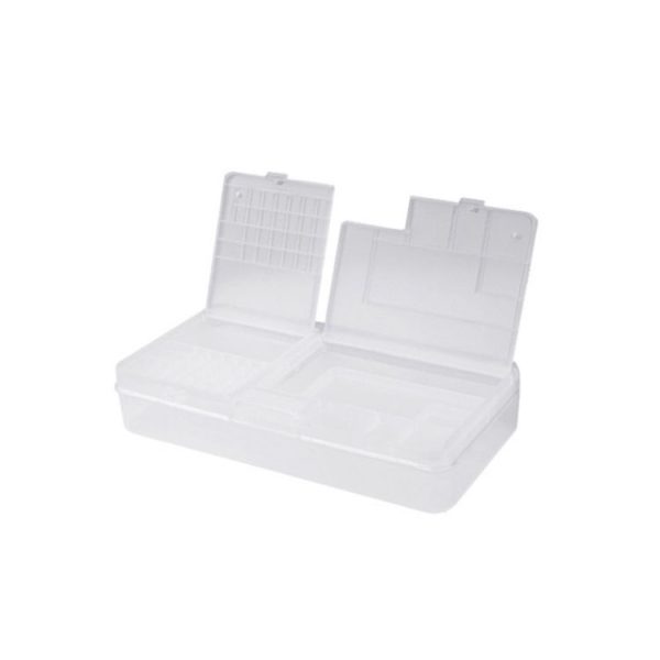 2 PCS Double-Layer Clamshell Mobile Phone Repair Parts Turnover Box Mobile Phone Disassembly Screw Component Storage Box - Image 2