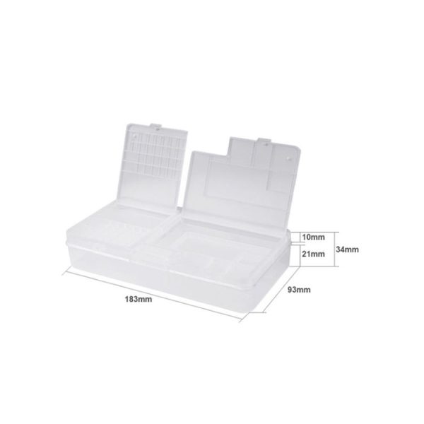 2 PCS Double-Layer Clamshell Mobile Phone Repair Parts Turnover Box Mobile Phone Disassembly Screw Component Storage Box - Image 5