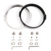 5.75 Inch Round Retro Headlight Ring Motorcycle Headlight Modification Parts (Silver) - Image 2