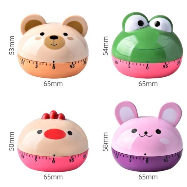 Kitchen Mechanical Timer Cartoon 60 Minutes Timer Baking Cooking Reminder (Chicken) - Image 3