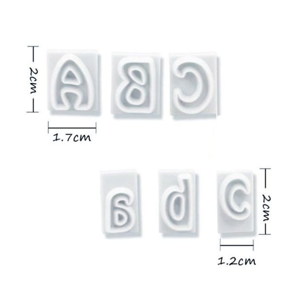 64 in 1 Plastic English Alphabet Symbol Cake Biscuit Mold Set - Image 4