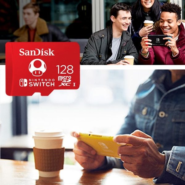 SanDisk SDSQXAO TF Card Micro SD Memory Card for Nintendo Switch Game Console, Capacity: 128GB Red - Image 10