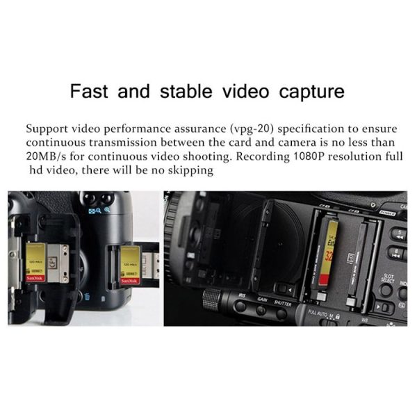 SanDisk CFXPS-1067X High Speed CF Card Camera SLR Camera Memory Card CF-120M / S, Capacity: 32GB - Image 4