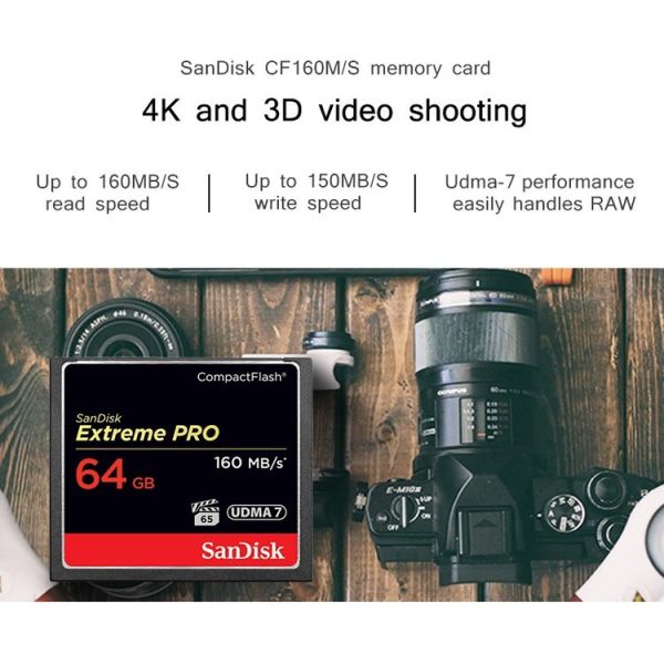 SanDisk CFXPS-1067X High Speed CF Card Camera SLR Camera Memory Card CF-160M / S, Capacity: 32GB - Image 5
