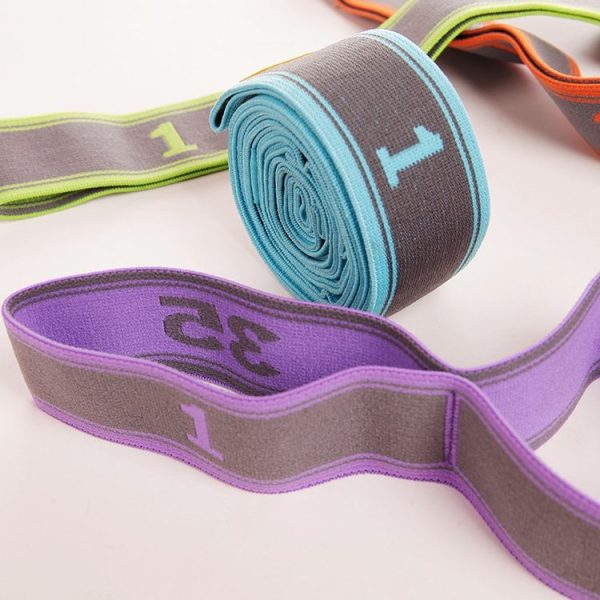 TF-YJD2 Yoga Elastic Band Fitness Resistance Stretch Band 9-Stage Yoga Training Band (Blue) - Image 8