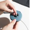 Round Data Cable Storage Box Earphone Storage Collection Box (Blue) - Image 7