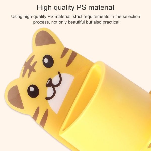 Bathroom Paste Wall-Mounted Shelf Cartoon Animal Toothbrush Holder (Panda) - Image 5