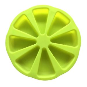 Silicone Orange Shape 8-Point Mold Kitchen Cake Pizza Baking Model (Green)