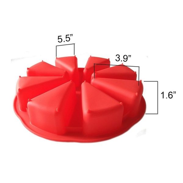 Silicone Orange Shape 8-Point Mold Kitchen Cake Pizza Baking Model (Green) - Image 5