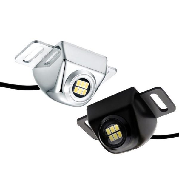 Car LED Electric Eye Reversing Light External Bulb Modified License Plate Auxiliary Light (Silver) - Image 2