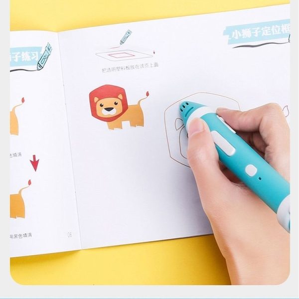 Drawing Three-Dimensional Graffiti Low Temperature 3D Printing Pen For Children A4 Green - Image 6