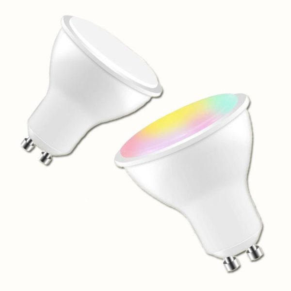 GU10 8W AC85-265V Dimmable LED Spotlight Remote Control Holiday Decoration Home Lighting (RGB+Cool White (5500-7000K)) - Image 2