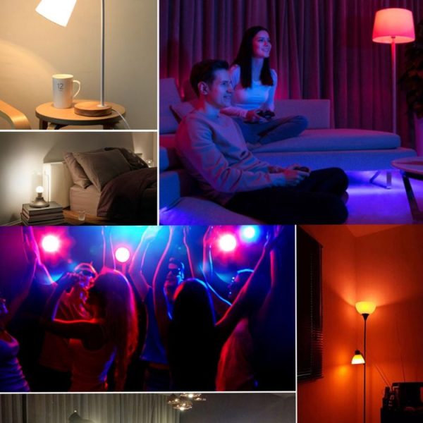 GU10 8W AC85-265V Dimmable LED Spotlight Remote Control Holiday Decoration Home Lighting (RGB+Cool White (5500-7000K)) - Image 7