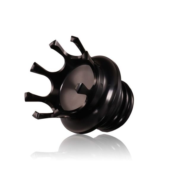 Motorcycle CNC Aluminum Alloy Crown Fuel Tank Cap Suitable For Harley 883 / XL / 1200 / 48 / 72 (Black) - Image 4
