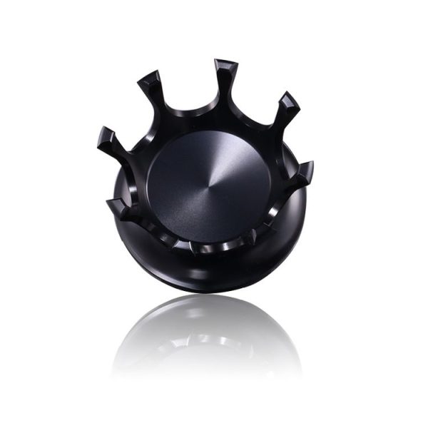 Motorcycle CNC Aluminum Alloy Crown Fuel Tank Cap Suitable For Harley 883 / XL / 1200 / 48 / 72 (Black) - Image 5