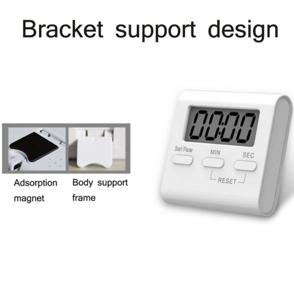 Kitchen Baking Timer Student Learning Reminder Timer (White) - Image 3