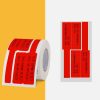 Network Cable Knife Type T-Type Double-Row Cable Thermal Paper Label Printing Paper For NIIMBOT B3 (Red)