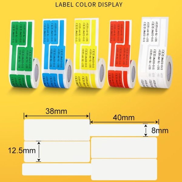 Network Cable Knife Type T-Type Double-Row Cable Thermal Paper Label Printing Paper For NIIMBOT B3 (Red) - Image 6