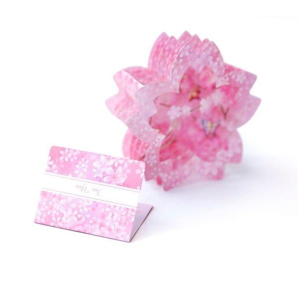 Valentine Day Greeting Card Cherry Blossom Butterfly Carving Box - Image 2