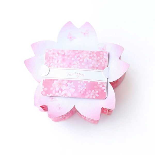 Valentine Day Greeting Card Cherry Blossom Butterfly Carving Box - Image 3