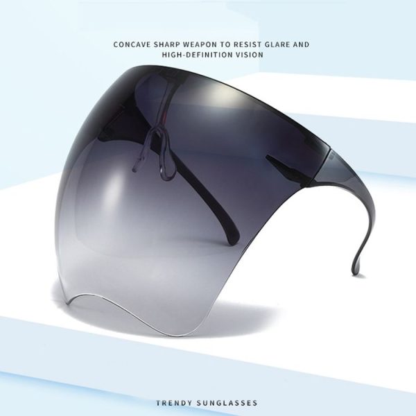 Men And Women All-Round Protection Anti-Fog Face Shield Integrated Anti-Spitting Goggles (Gradient Gray) - Image 3