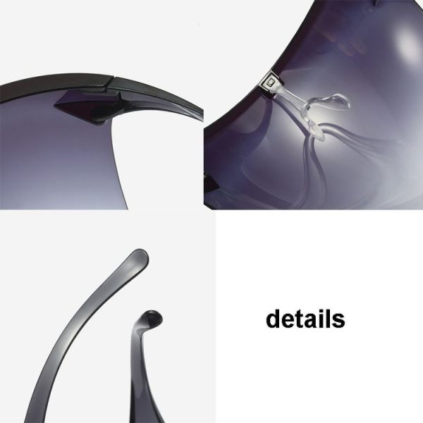 Men And Women All-Round Protection Anti-Fog Face Shield Integrated Anti-Spitting Goggles (Gradient Gray) - Image 5