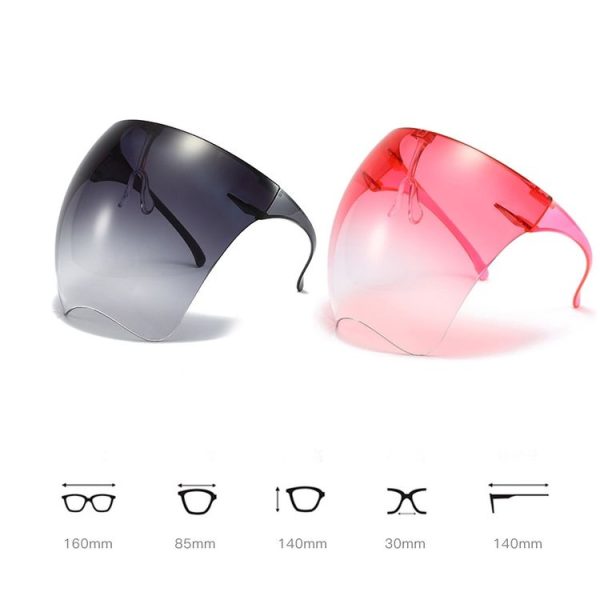 Men And Women All-Round Protection Anti-Fog Face Shield Integrated Anti-Spitting Goggles (Gradient Gray) - Image 6
