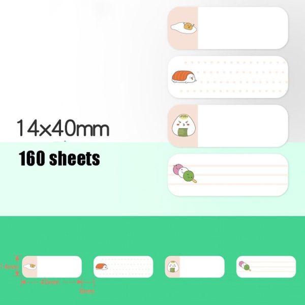 Thermal Label Paper Cosmetic Sticker Bottled Name Sticker For NIIMBOT D11 Printer, Size: Japanese Cuisine - Image 2