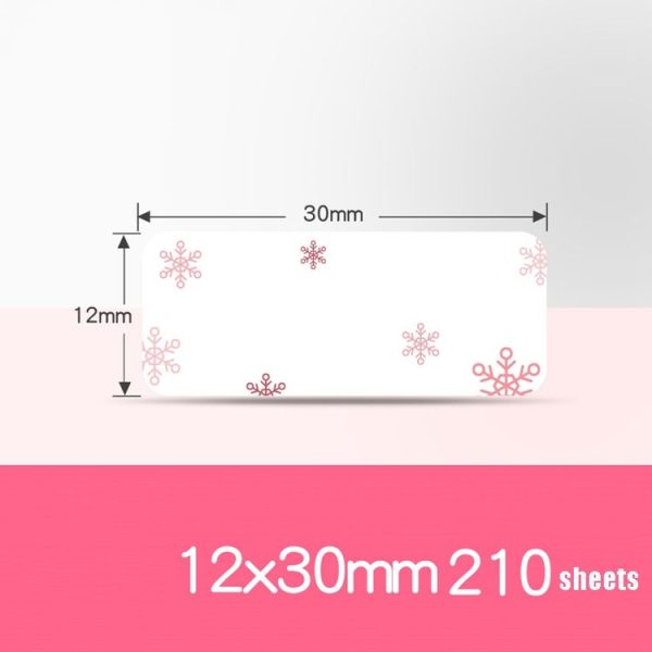 Thermal Label Paper Cosmetic Sticker Bottled Name Sticker For NIIMBOT D11 Printer, Size: Snow Red - Image 2