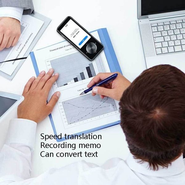 Hishell M9 Translator Offline Multi-Language Travel Abroad Portable Intelligent Simultaneous Translator (Black) - Image 7