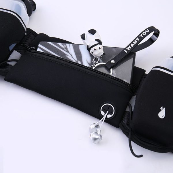 Outdoor Sports Water Bottle Waist Bag Personal Waterproof & Anti-Theft Pockets (Green) - Image 5