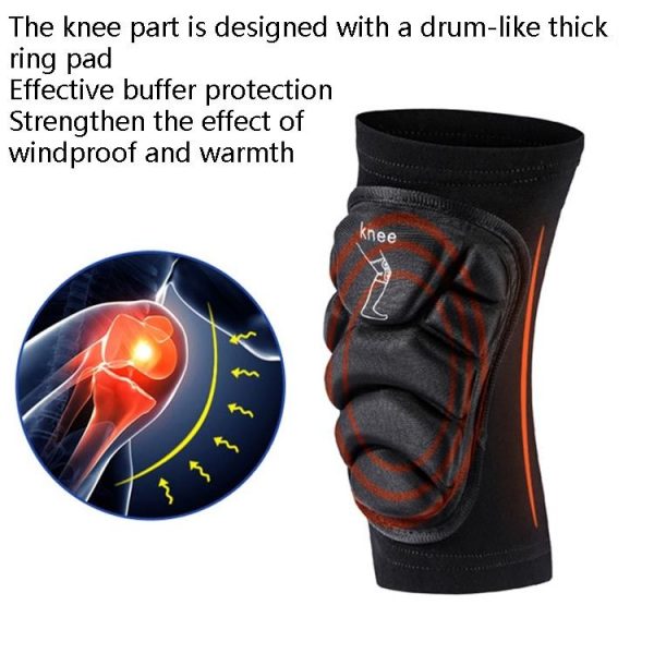 SULAITE GT--314 Cross Country Riding Ski Skating Roller Skating Knee Pads Outdoor Sports Protective Gear, Specification: M - Image 7